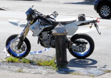 Motorcyclist struck in East Flatbush