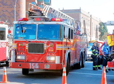 Fire truck hits Avenue M pedestrian