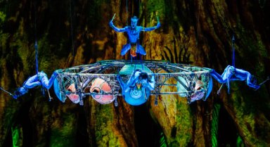 Blue man troupe: ‘Avatar’-inspired circus show comes to Barclays