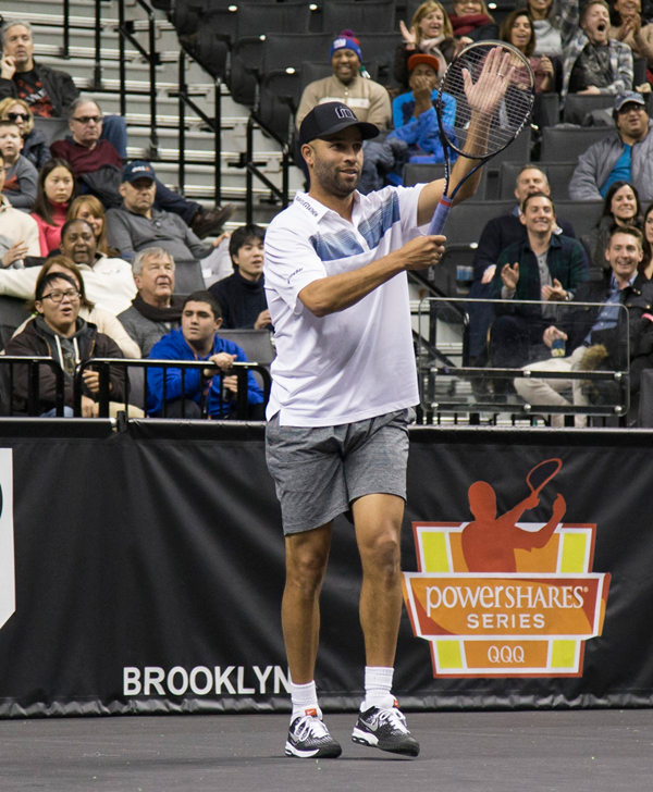 Serving up history: Former pros compete in first-ever tennis event at Barclays