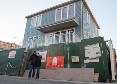 Fire rips through Hurricane Sandy-devasted home in Build it Back program