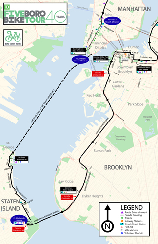 Tour de Brooklyn: Five Boro Bike Tour will close roads throughout the borough Sunday