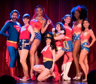Wonder-wear! Dress as a superhero at patriotic strip show
