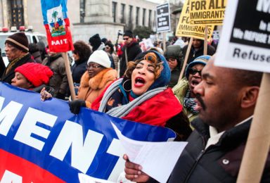 Isle beats back: Haitians march on Trump building in protest of ‘hypocrite’ president