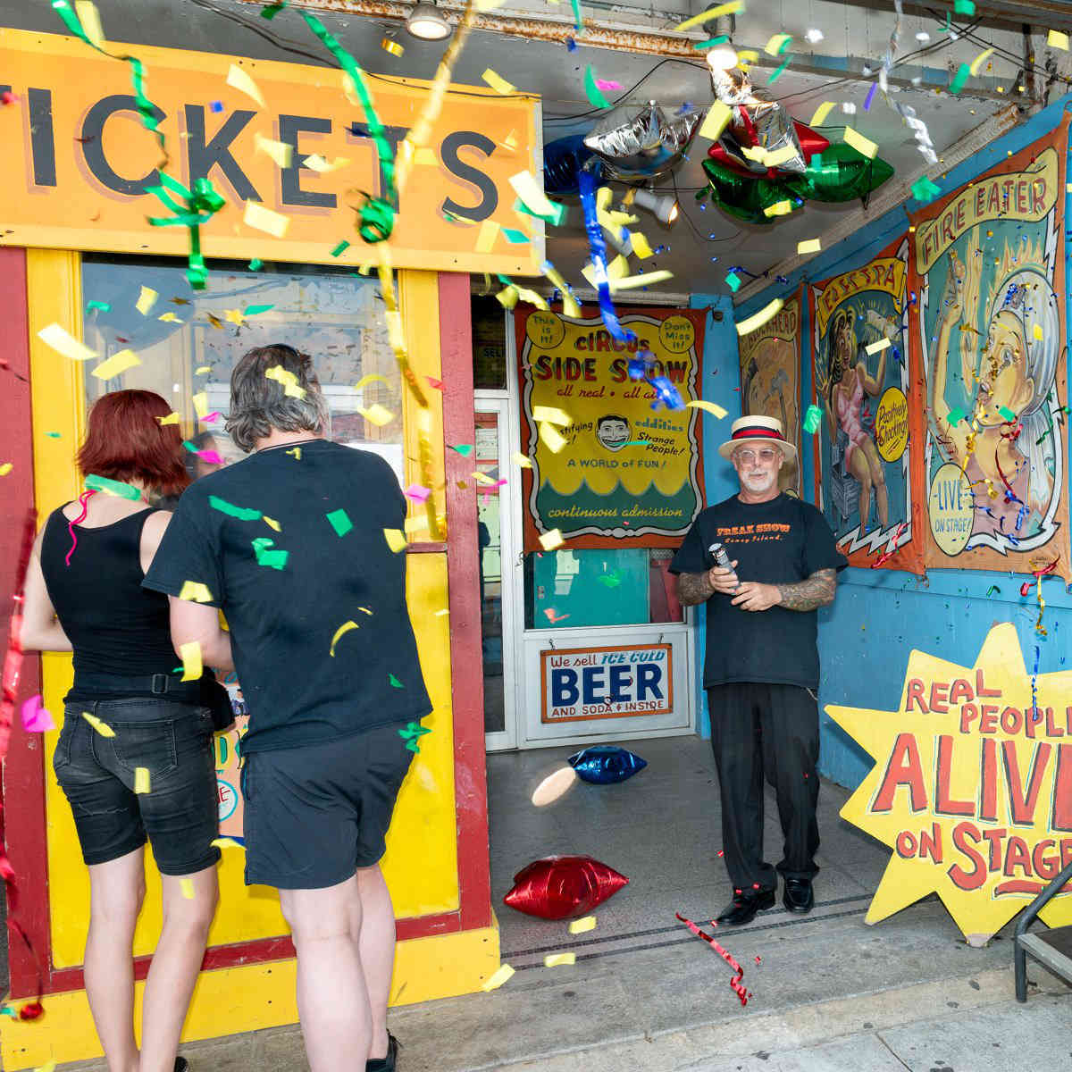 Golden ticket: German tourists buy one-millionth ticket to Coney Island Circus Sideshow