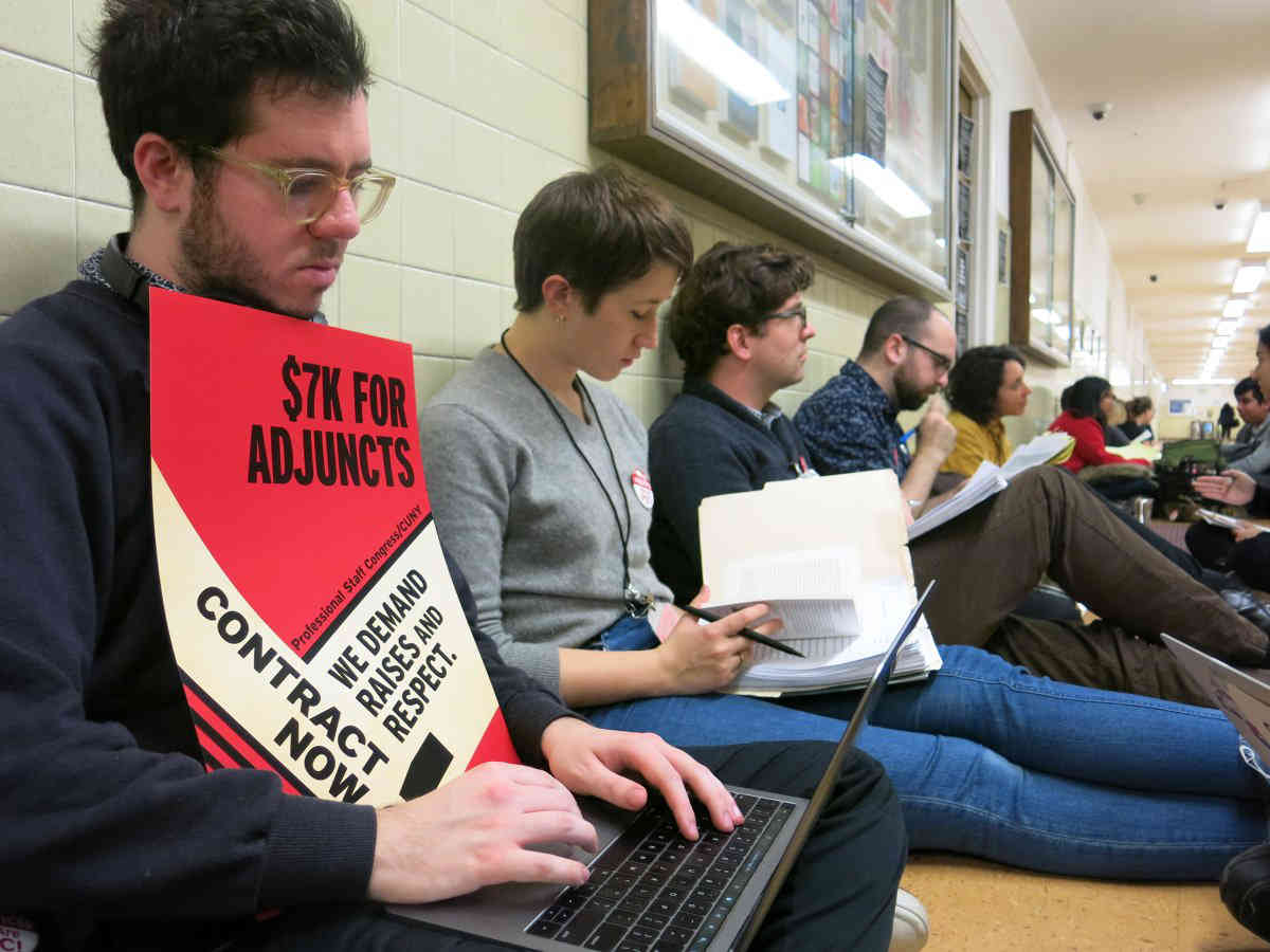 Adjunct teachers to Bklyn College: Pay us more or students will suffer
