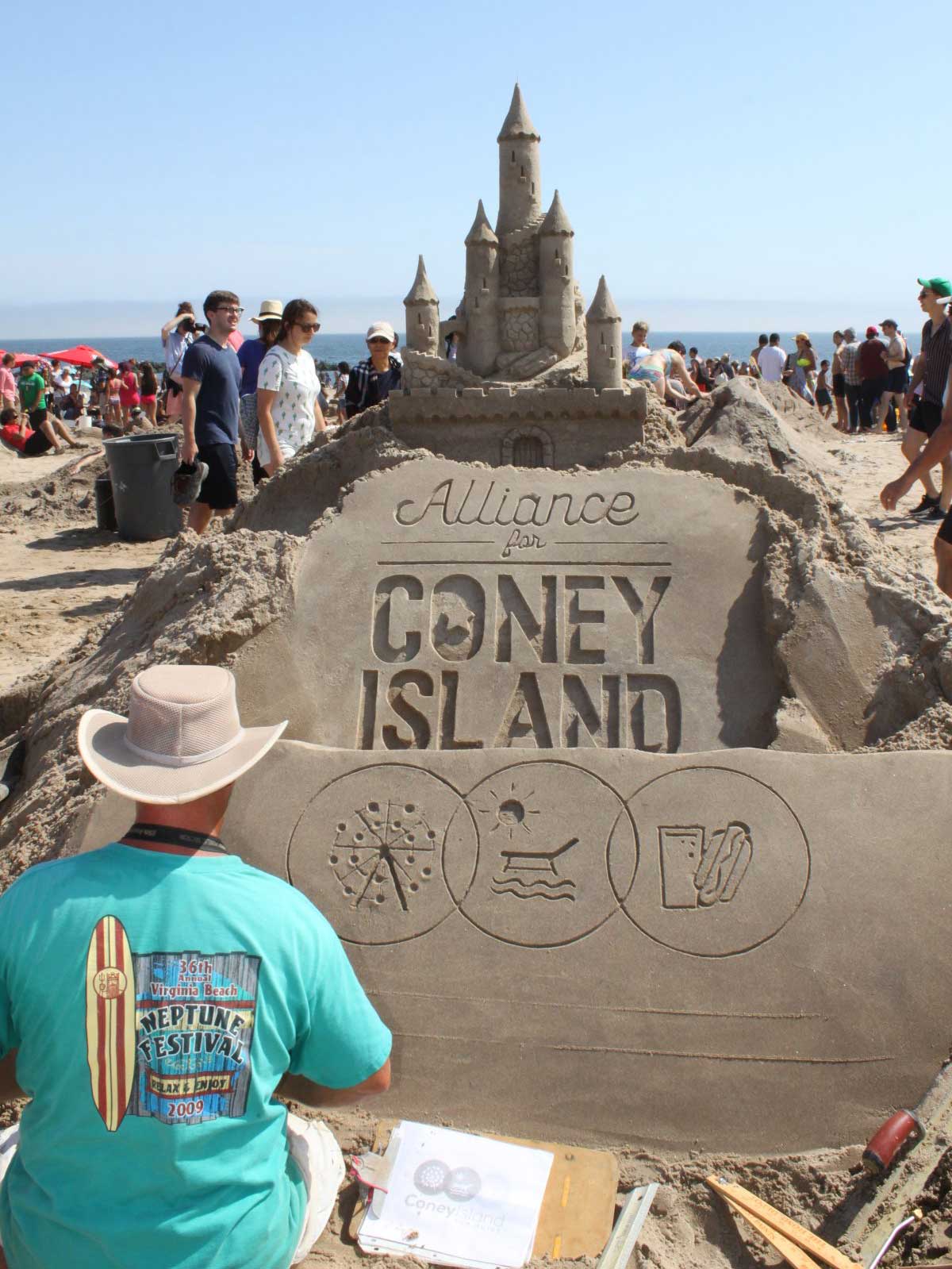 Annual Sand Sculpting Contest takes over Coney Island Beach • Brooklyn