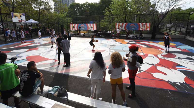 Space Jam themed Tune Squad Court Grand Opening in Brooklyn at