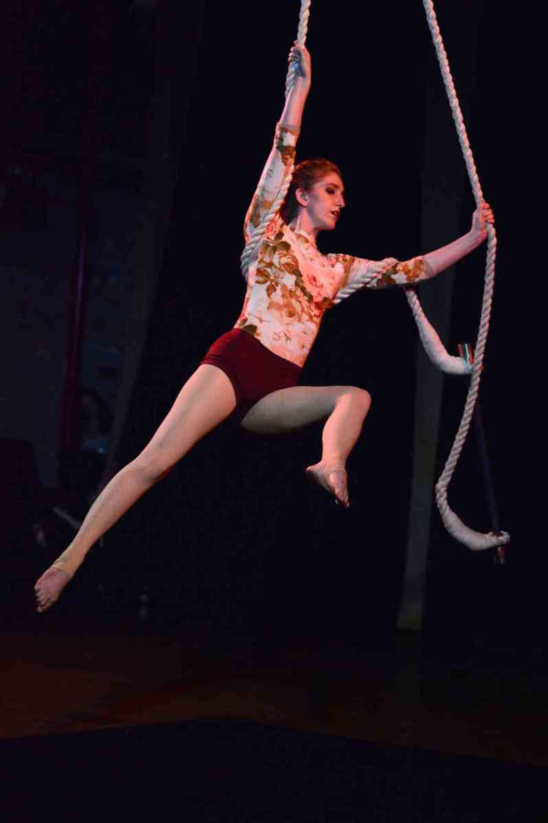 Swing music: Circus showcase features a singing aerialist