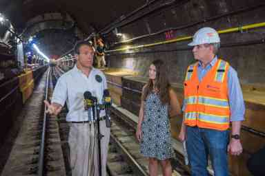 L train reconstruction work under budget and ahead of schedule