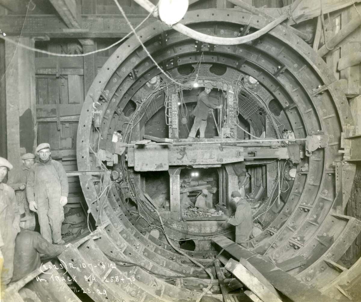 Workers in the Greenpoint Tube , 1929
