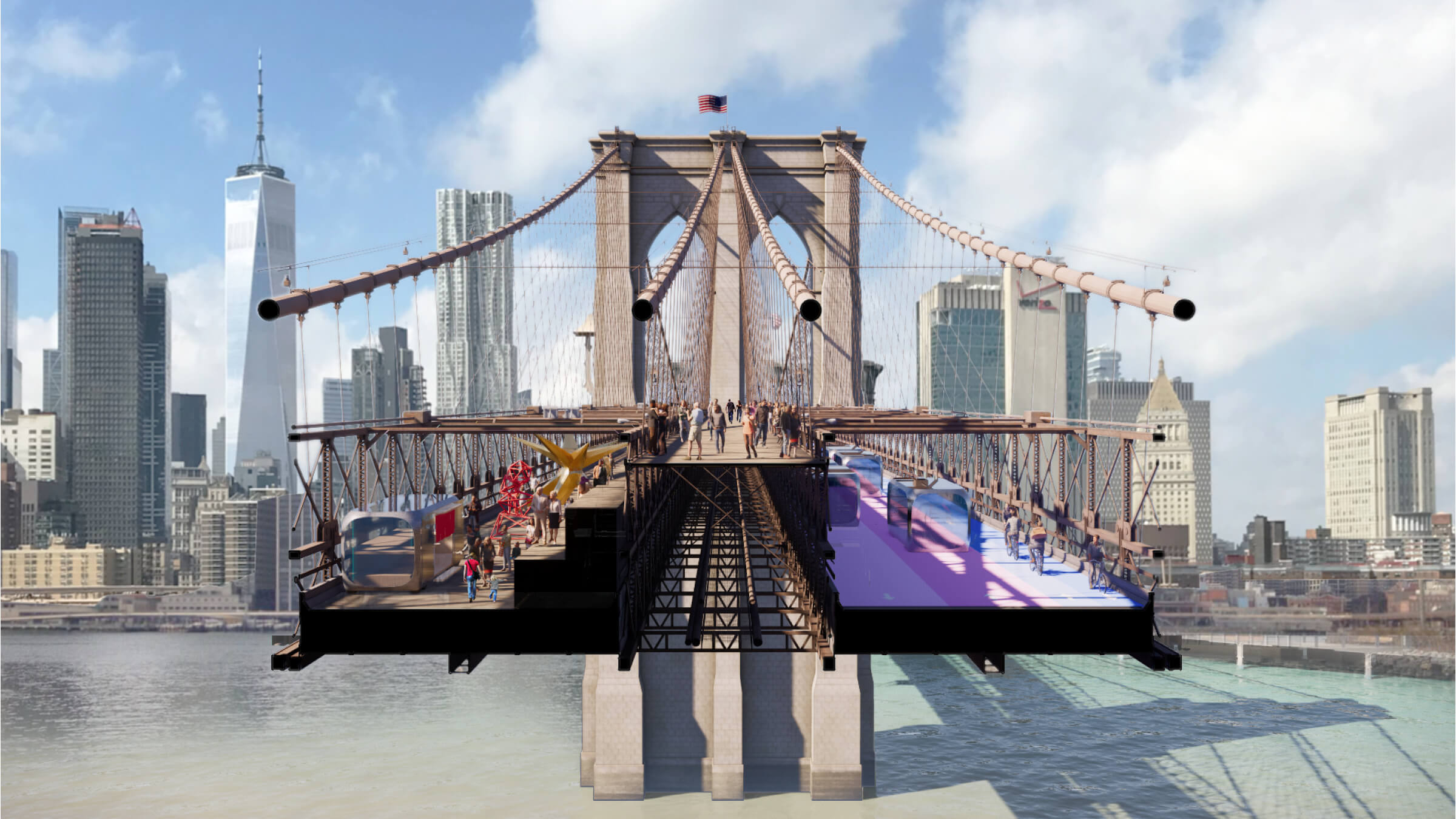 Vote now for the city’s competition to redesign the Brooklyn Bridge