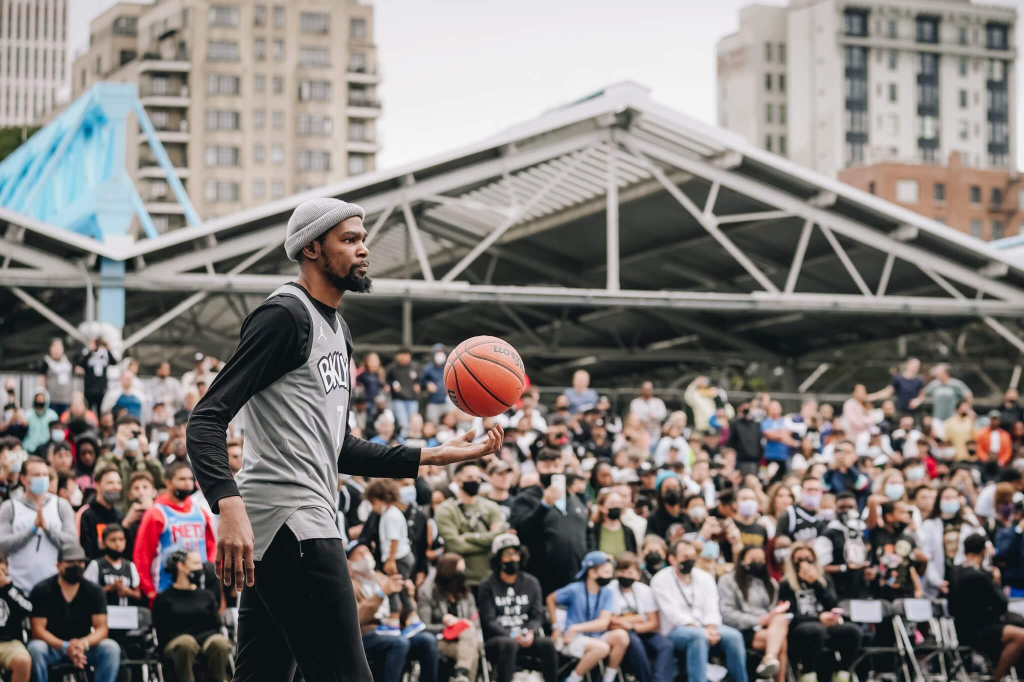 Nets hold court at Brooklyn Bridge Park for public practice • Brooklyn