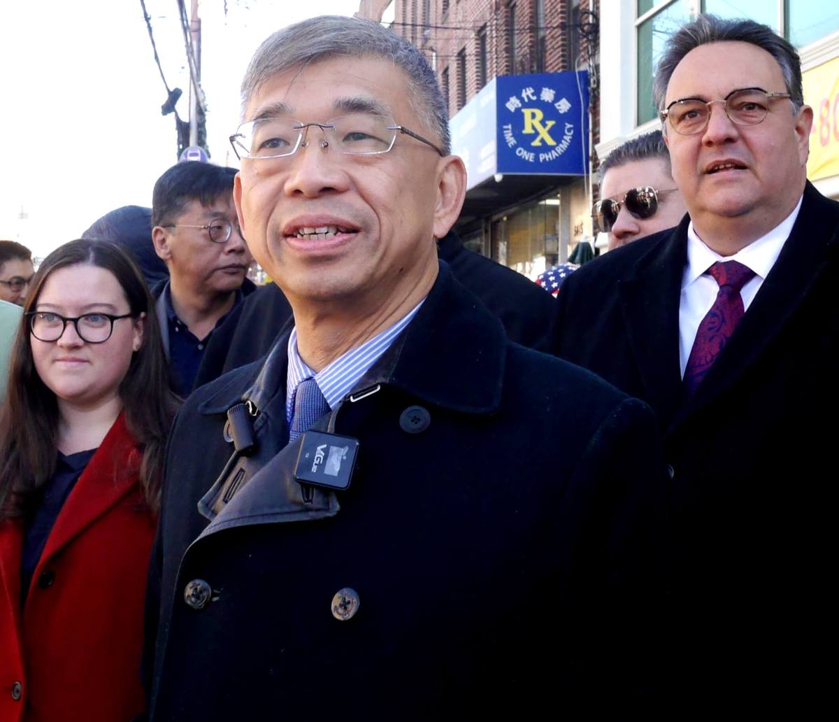 lester chang at press conference