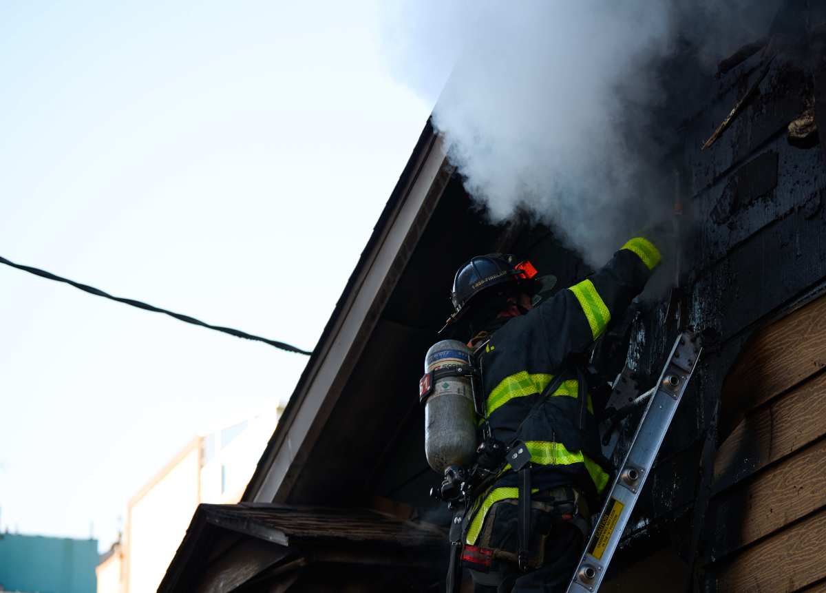 firefighter at brighton beach fire