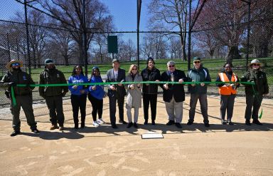 prospect park ballfield ribbon cutting