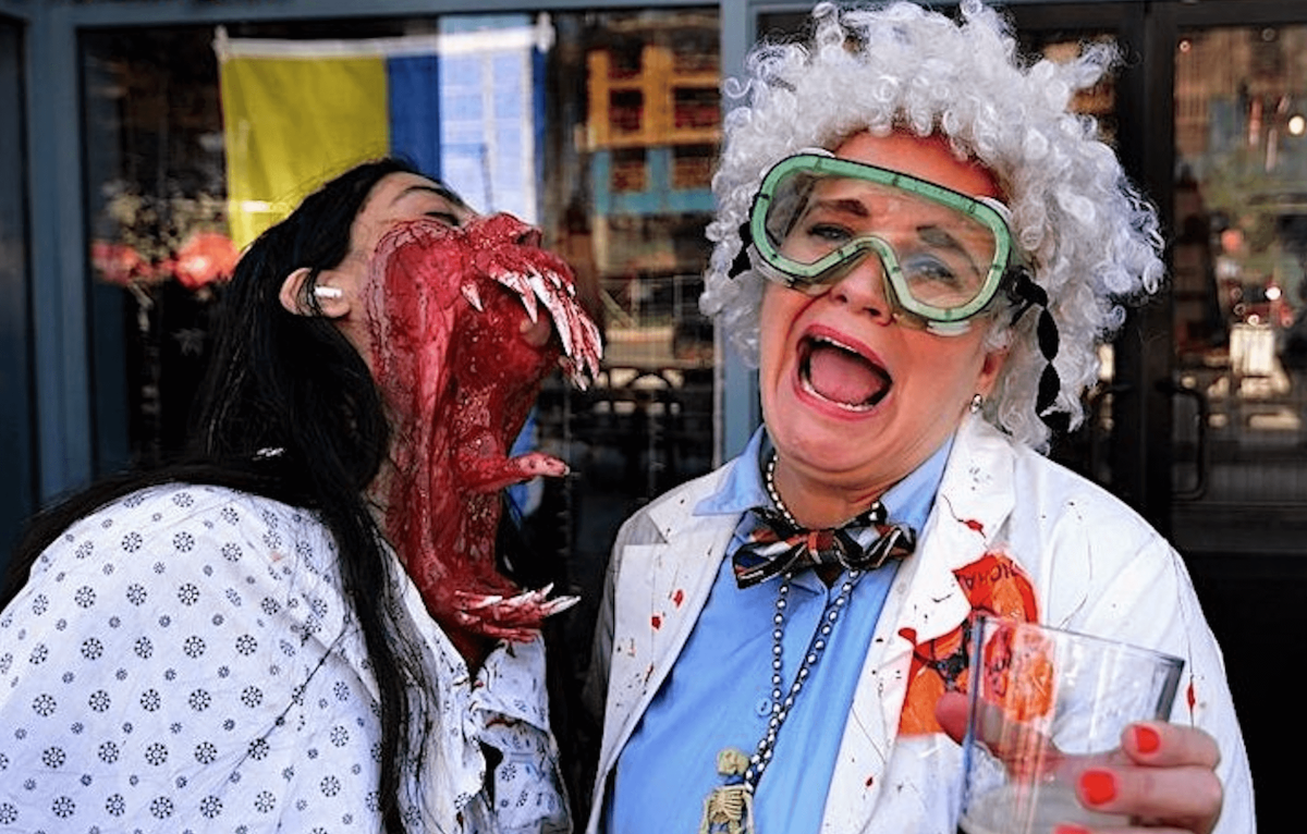 people in costume at coney island creature crawl