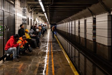 A torrential rainstorm on Sept. 29 flooded train stations, homes, and businesses.