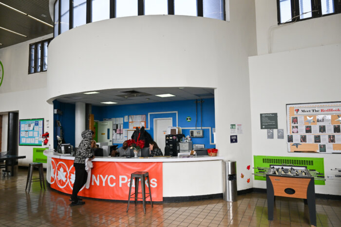entryway at red hook recreation center