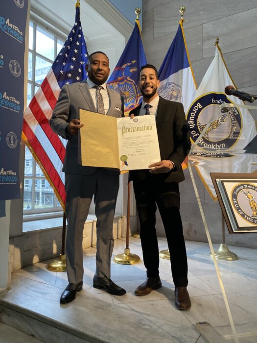 Hip Hop legend, Maino, was recognized for his contributions to the Brooklyn community and hip-hop culture alongside Brooklyn Borough President.