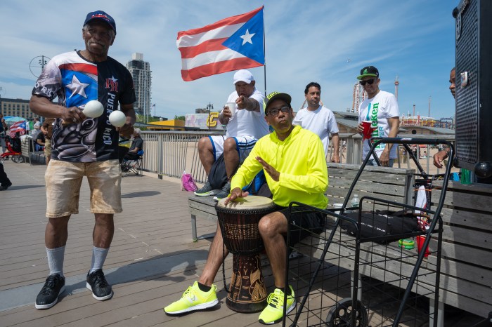 people playing music on steeplechase pier