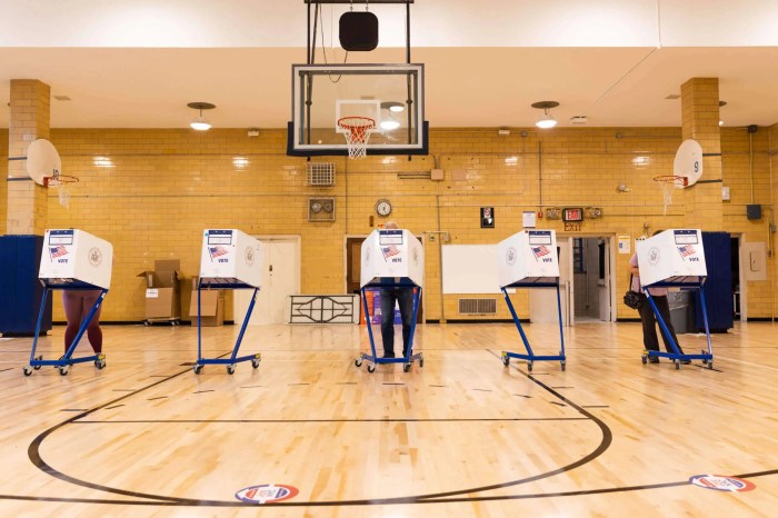 voting booths