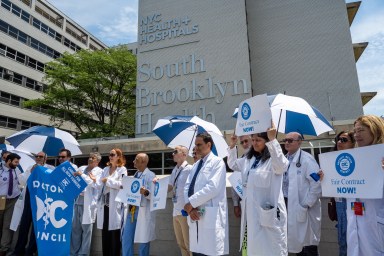 south brooklyn health hospital rally