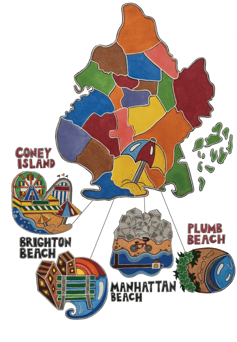 map of brooklyn beaches